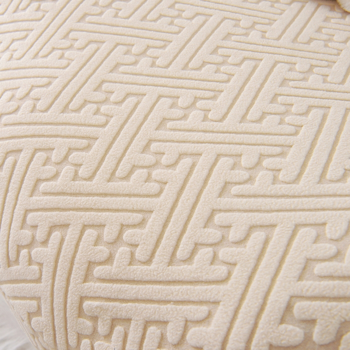 91家纺网 家纺一手货源 找家纺 启博家纺 2025新款磨毛提花龙虾椅套 米白