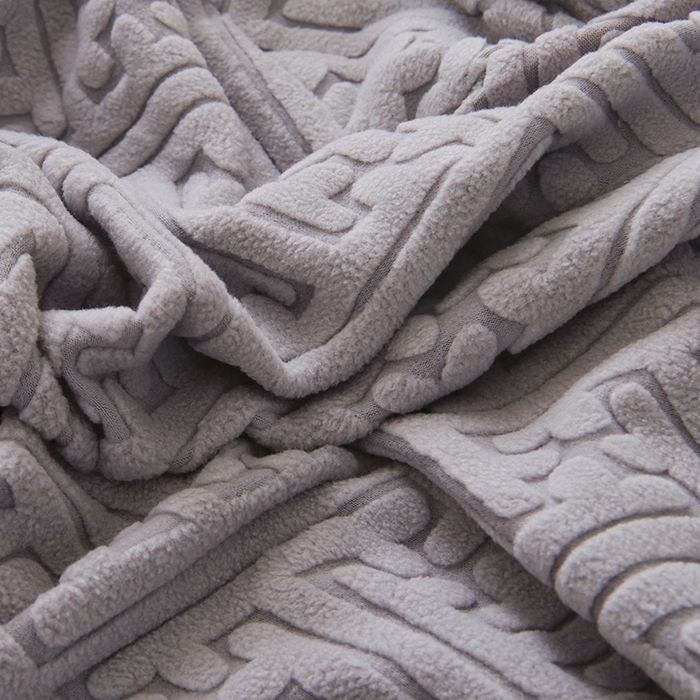 91家纺网 家纺一手货源 找家纺 启博家纺 2025新款磨毛提花龙虾椅套 灰色