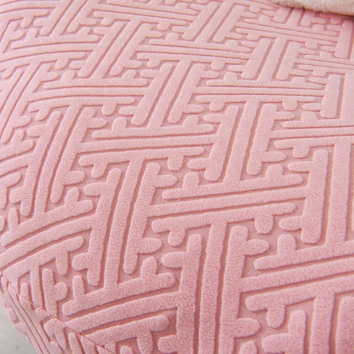 91家纺网 家纺一手货源 找家纺 启博家纺 2025新款磨毛提花龙虾椅套 桃粉