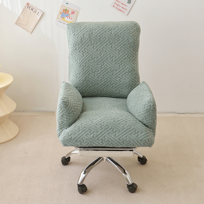 启博家纺 2025新款磨毛提花办公躺椅套 墨蓝