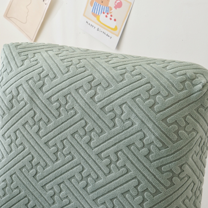 91家纺网 家纺一手货源 找家纺 启博家纺 2025新款磨毛提花办公躺椅套 墨蓝