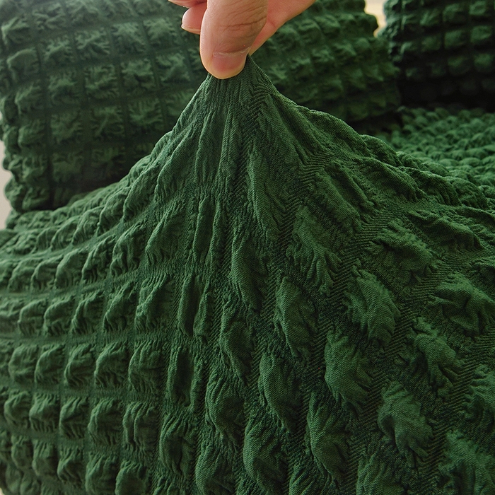 91家纺网 家纺一手货源 找家纺 启博家纺 2025新款泡泡纱办公躺椅套 橄榄绿