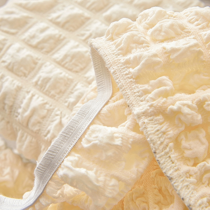 91家纺网 家纺一手货源 找家纺 启博家纺 2025新款泡泡纱办公躺椅套 米白