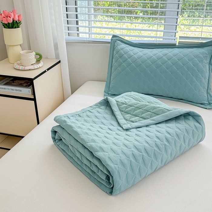 91家纺网 家纺一手货源 找家纺 （总）橘夏家纺 2025新款凉感雪肌棉多功能床盖