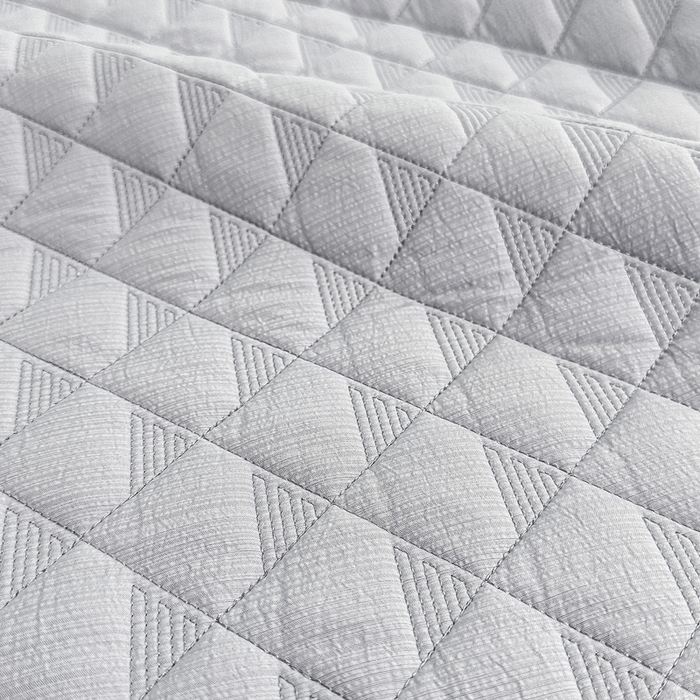 91家纺网 家纺一手货源 找家纺 橘夏家纺 2025新款凉感雪肌棉多功能床盖 星岩灰