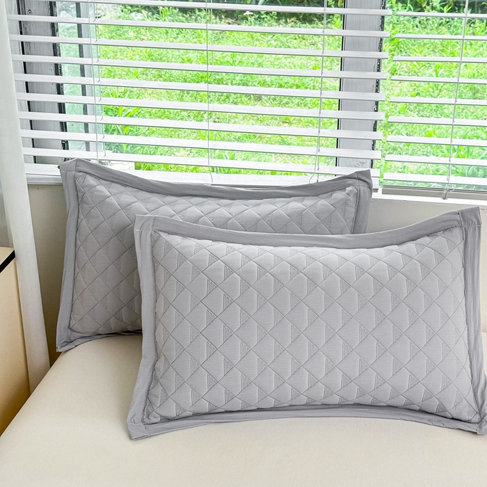 91家纺网 家纺一手货源 找家纺 橘夏家纺 2025新款凉感雪肌棉多功能床盖 星岩灰