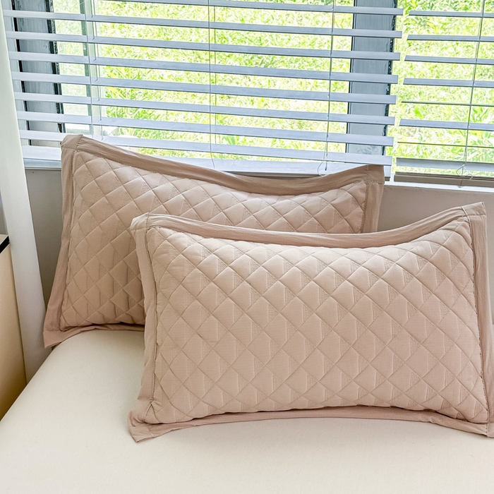 91家纺网 家纺一手货源 找家纺 橘夏家纺 2025新款凉感雪肌棉多功能床盖 奶咖色