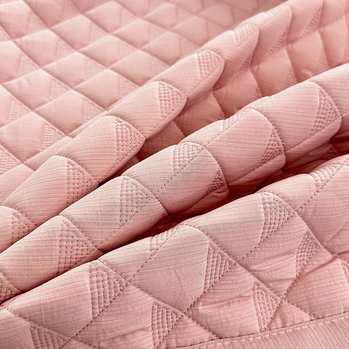 91家纺网 家纺一手货源 找家纺 橘夏家纺 2025新款凉感雪肌棉多功能床盖 丁香粉