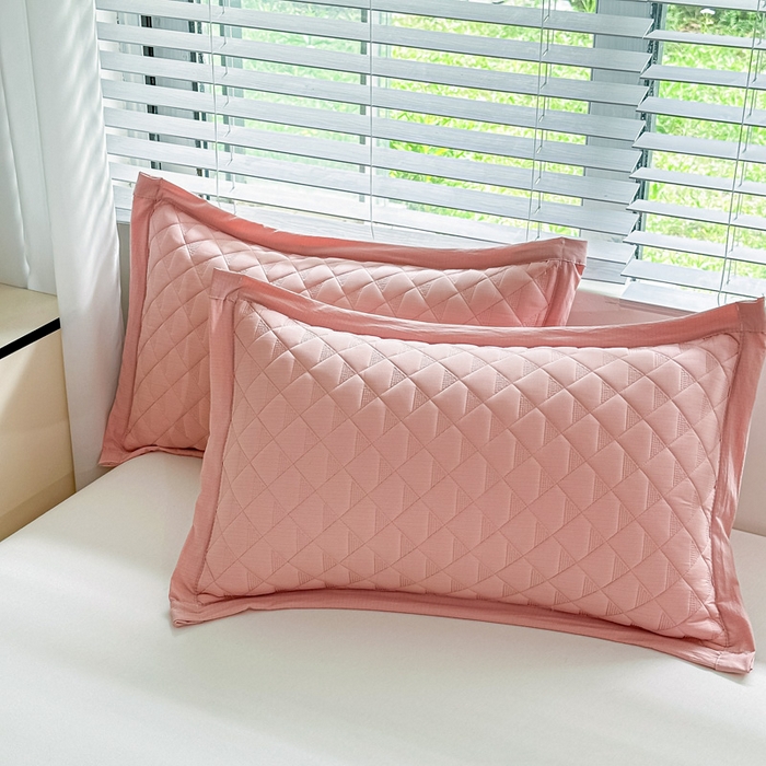 91家纺网 家纺一手货源 找家纺 橘夏家纺 2025新款凉感雪肌棉多功能床盖 丁香粉