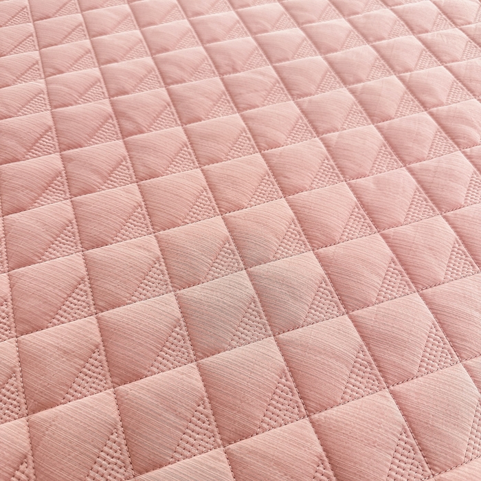 91家纺网 家纺一手货源 找家纺 橘夏家纺 2025新款凉感雪肌棉多功能床盖 丁香粉