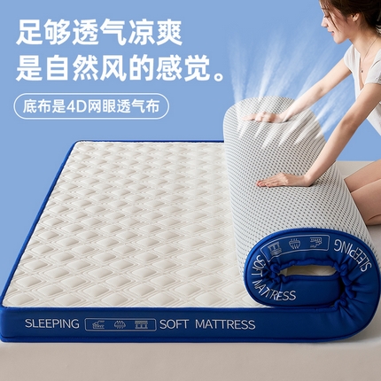 91家纺网 家纺一手货源 找家纺 （总）锦丝钰床垫 2025新款双层网眼透气乳胶记忆棉床垫