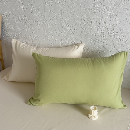 91家纺网 家纺一手货源 找家纺 （总）N先生+V 13814689556 发大图/买家秀 2025新款ins博主风纯色混搭水洗棉枕套(支持跨境电商定制尺寸)