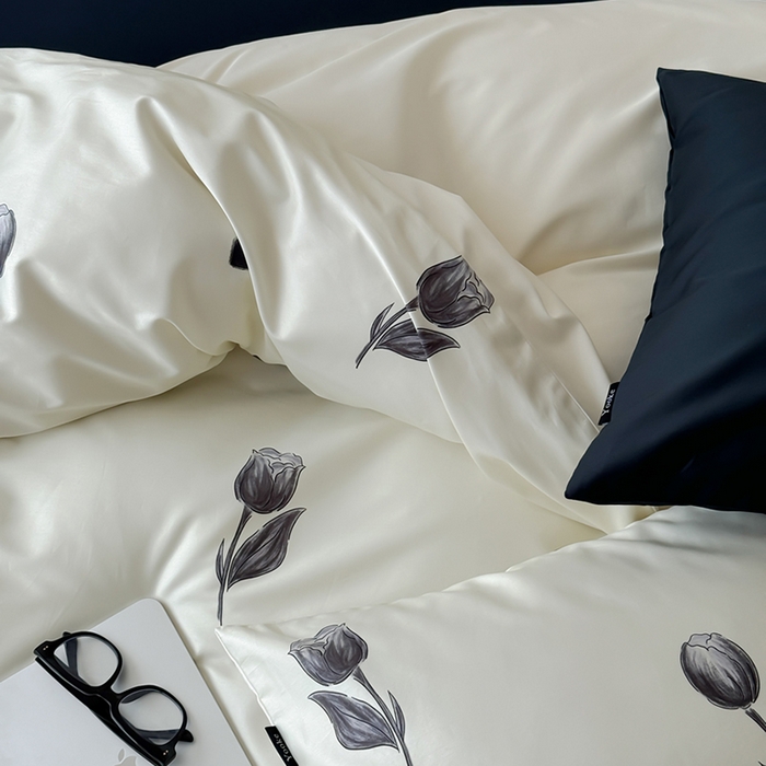 91家纺网 家纺一手货源 找家纺 （总）柚可家居 2025新款数码活性印花50支四件套