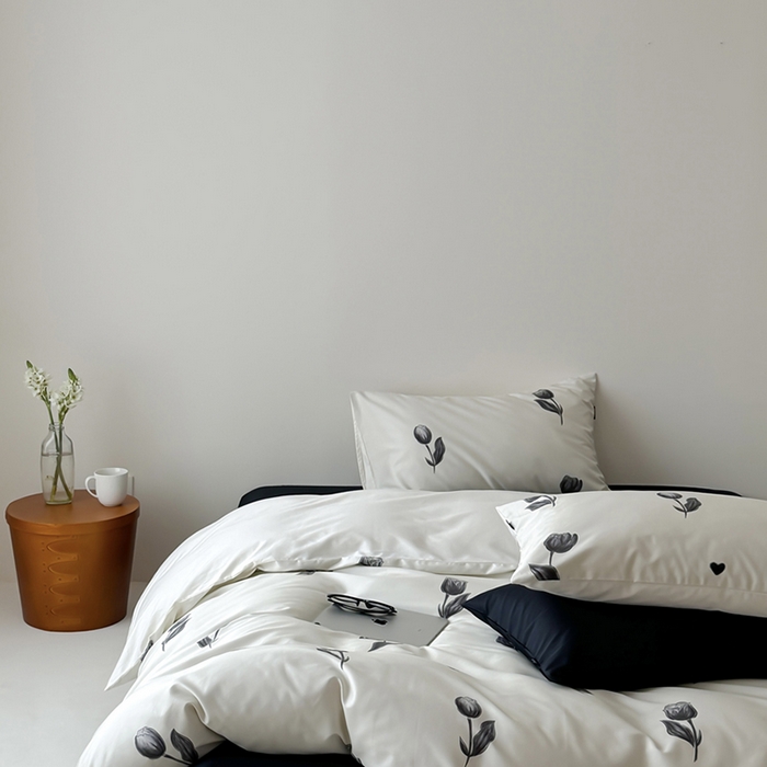 91家纺网 家纺一手货源 找家纺 （总）柚可家居 2025新款数码活性印花50支四件套