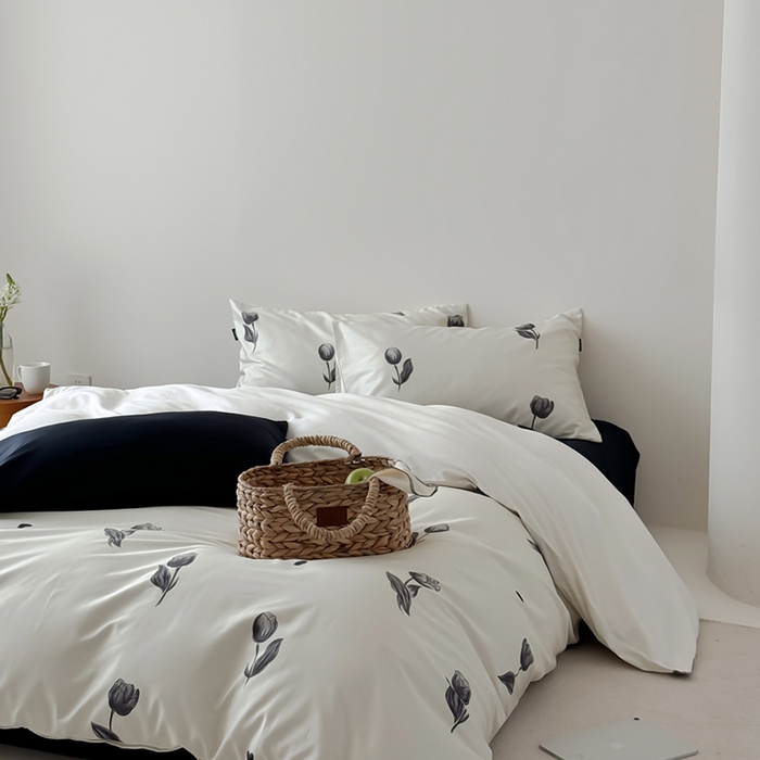 91家纺网 家纺一手货源 找家纺 （总）柚可家居 2025新款数码活性印花50支四件套