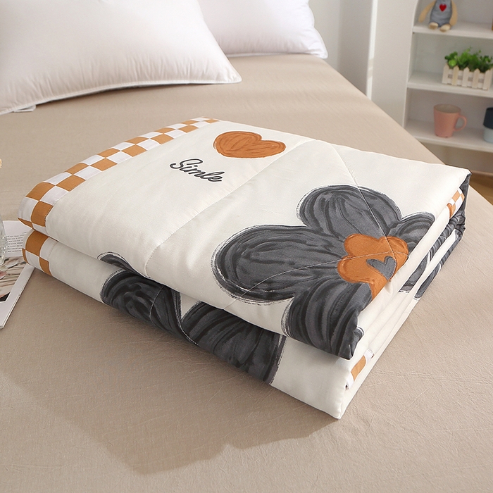 91家纺网 家纺一手货源 找家纺 贝兰仙奴 2025春夏新款全棉印花夏被夏凉被空调被 欧舒丹