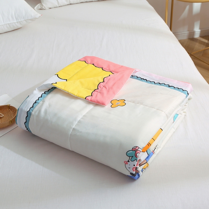 91家纺网 家纺一手货源 找家纺 贝兰仙奴 2025春夏新款全棉印花夏被夏凉被空调被 小甜甜米