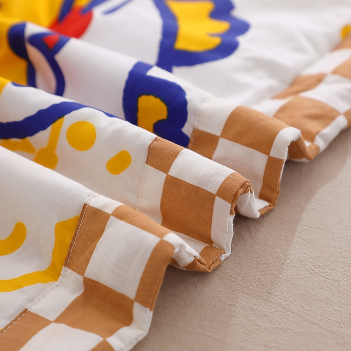 91家纺网 家纺一手货源 找家纺 贝兰仙奴 2025春夏新款全棉印花夏被夏凉被空调被 欢乐虎