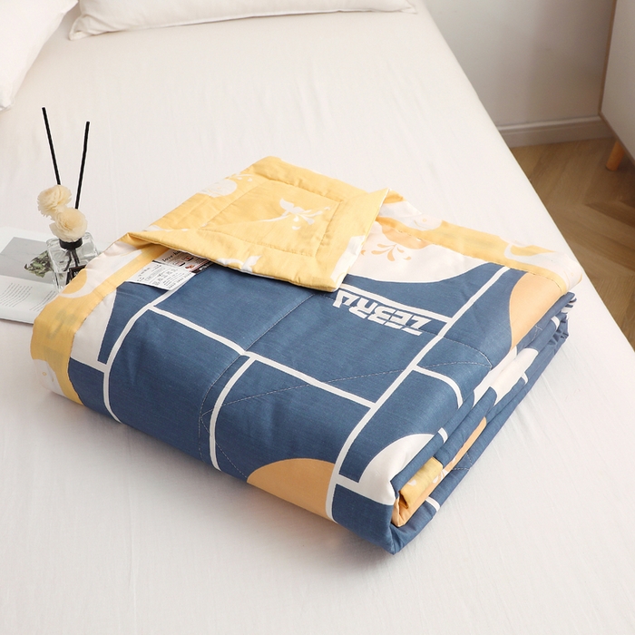 贝兰仙奴 2025春夏新款全棉印花夏被夏凉被空调被 海洋物语