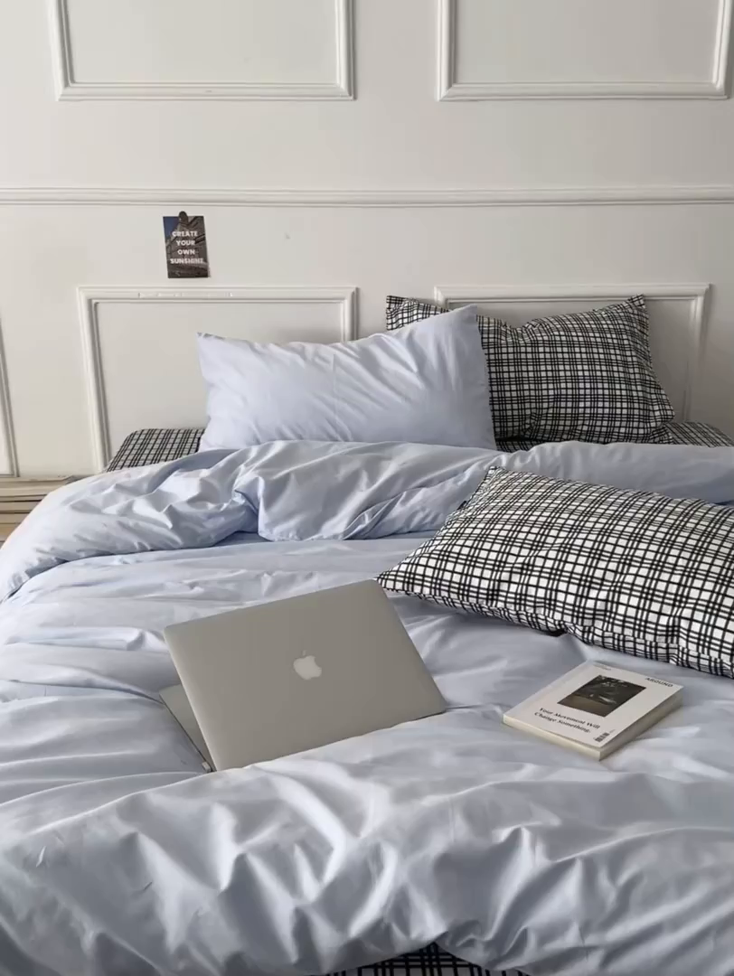 91家纺网 家纺一手货源 找家纺 （总）柚可家居 2025新款40支斜纹全棉亲肤四件套-伦敦学院