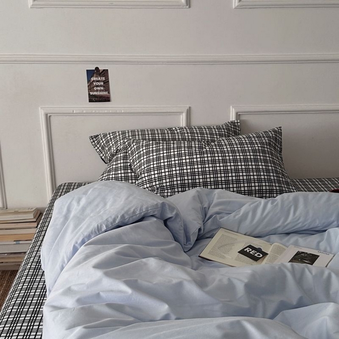 91家纺网 家纺一手货源 找家纺 （总）柚可家居 2025新款40支斜纹全棉亲肤四件套-伦敦学院