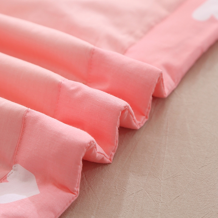 91家纺网 家纺一手货源 找家纺 贝兰仙奴 2025春夏新款全棉印花夏被夏凉被空调被 蝴蝶结