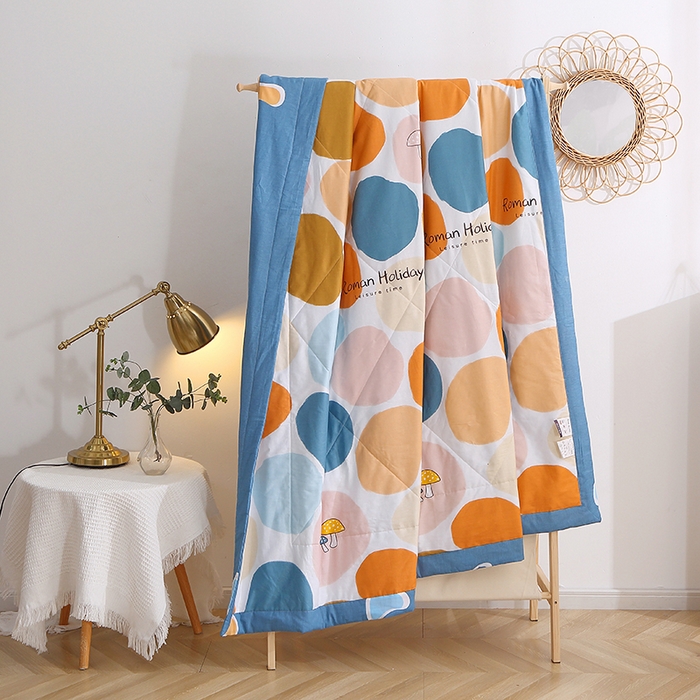 91家纺网 家纺一手货源 找家纺 贝兰仙奴 2025春夏新款全棉印花夏被夏凉被空调被 卡贝拉