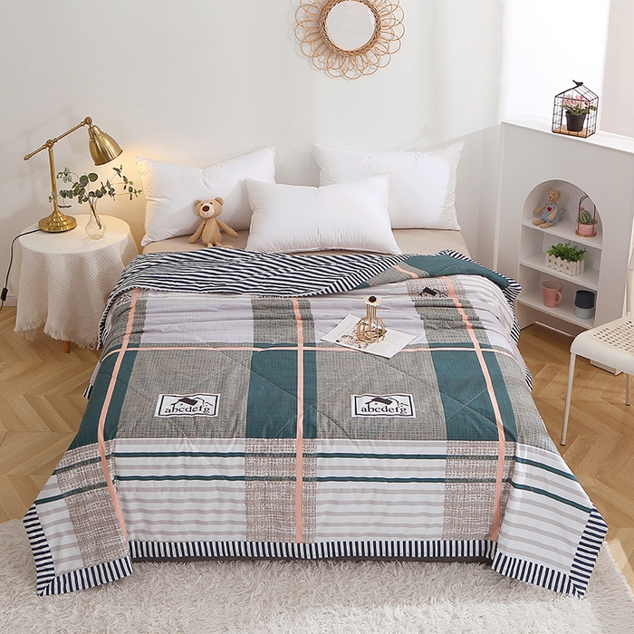 91家纺网 家纺一手货源 找家纺 贝兰仙奴 2025春夏新款全棉印花夏被夏凉被空调被 卡尔