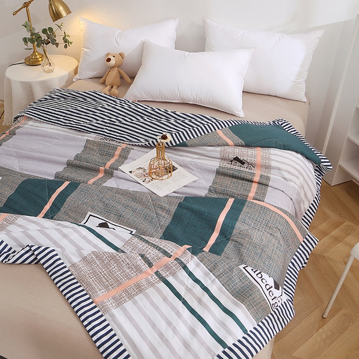 91家纺网 家纺一手货源 找家纺 贝兰仙奴 2025春夏新款全棉印花夏被夏凉被空调被 卡尔