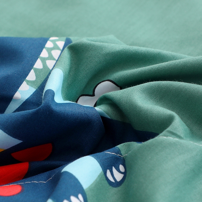 91家纺网 家纺一手货源 找家纺 贝兰仙奴 2025春夏新款全棉印花夏被夏凉被空调被 恐龙家族