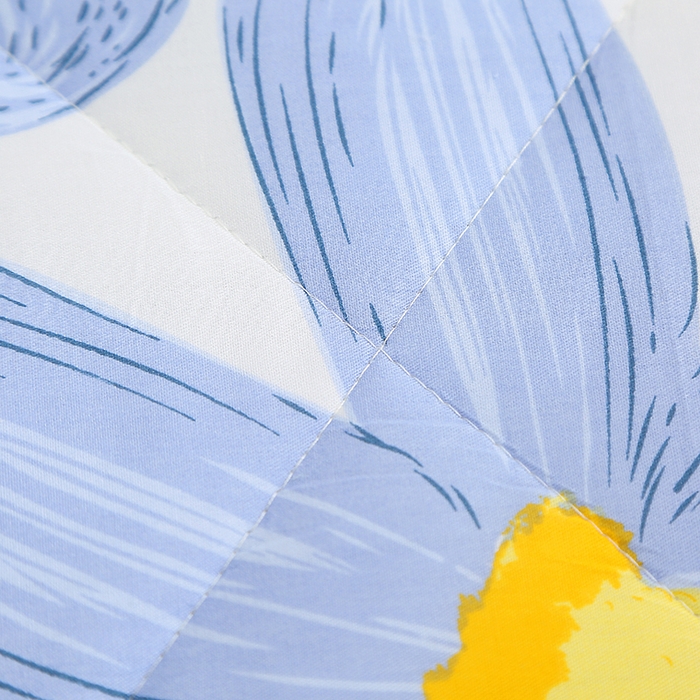 91家纺网 家纺一手货源 找家纺 贝兰仙奴 2025春夏新款全棉印花夏被夏凉被空调被 蓝恋花