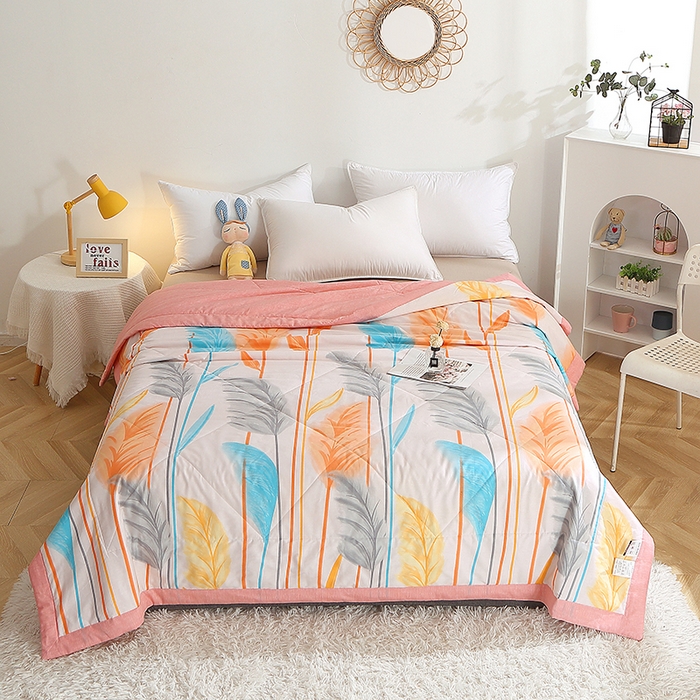 91家纺网 家纺一手货源 找家纺 贝兰仙奴 2025春夏新款全棉印花夏被夏凉被空调被 芦森