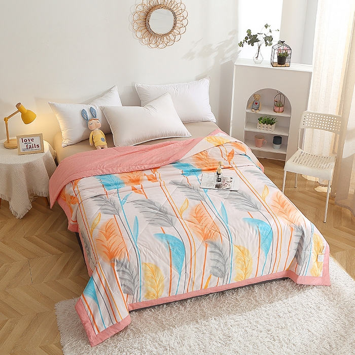 91家纺网 家纺一手货源 找家纺 贝兰仙奴 2025春夏新款全棉印花夏被夏凉被空调被 芦森