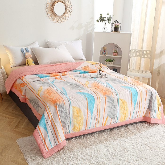 91家纺网 家纺一手货源 找家纺 贝兰仙奴 2025春夏新款全棉印花夏被夏凉被空调被 芦森