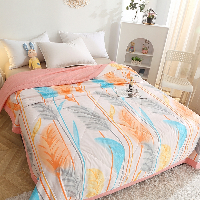 91家纺网 家纺一手货源 找家纺 贝兰仙奴 2025春夏新款全棉印花夏被夏凉被空调被 芦森