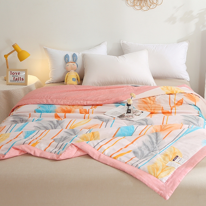 91家纺网 家纺一手货源 找家纺 贝兰仙奴 2025春夏新款全棉印花夏被夏凉被空调被 芦森