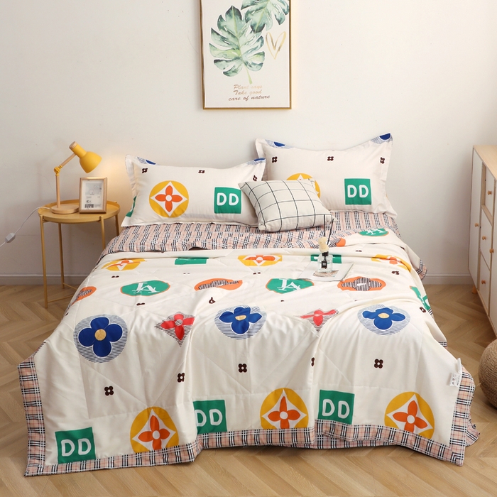 91家纺网 家纺一手货源 找家纺 贝兰仙奴 2025春夏新款全棉印花夏被夏凉被空调被 梦幻