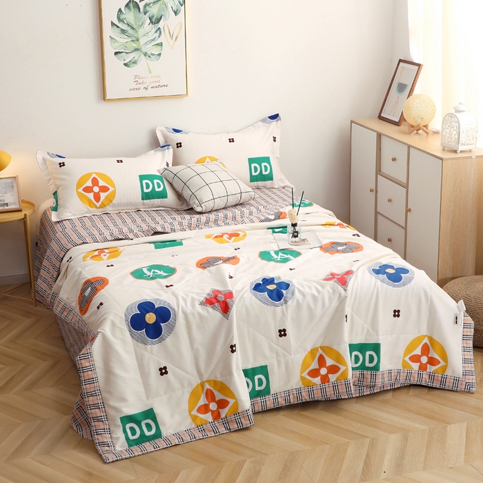 91家纺网 家纺一手货源 找家纺 贝兰仙奴 2025春夏新款全棉印花夏被夏凉被空调被 梦幻