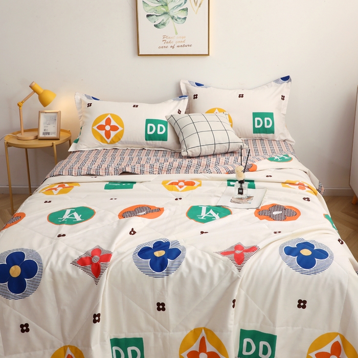 91家纺网 家纺一手货源 找家纺 贝兰仙奴 2025春夏新款全棉印花夏被夏凉被空调被 梦幻