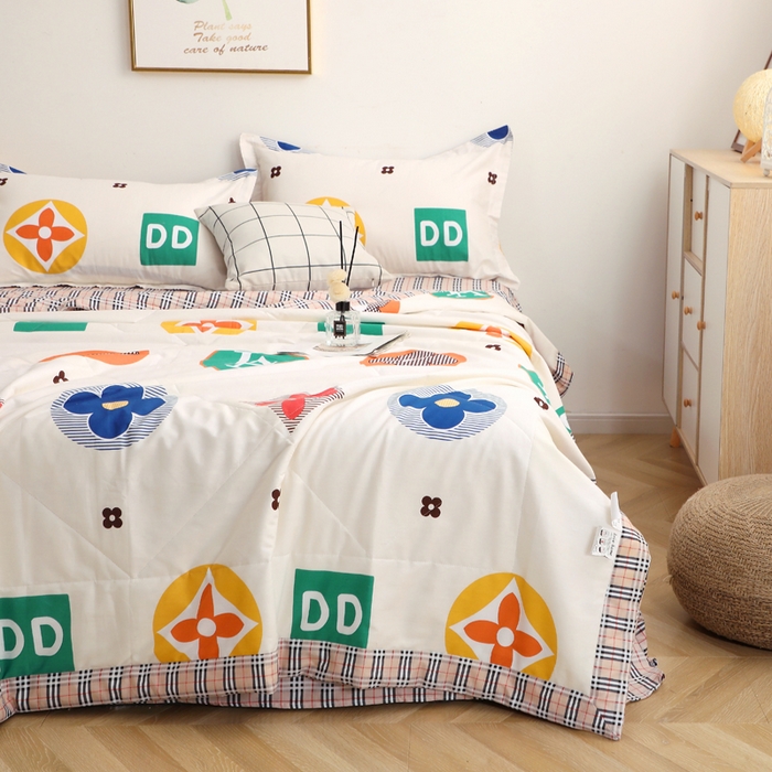 91家纺网 家纺一手货源 找家纺 贝兰仙奴 2025春夏新款全棉印花夏被夏凉被空调被 梦幻