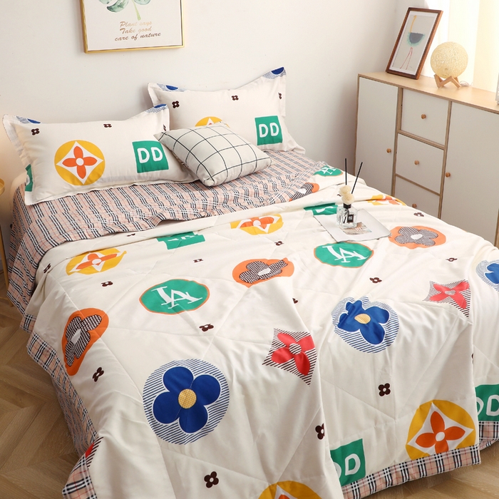 91家纺网 家纺一手货源 找家纺 贝兰仙奴 2025春夏新款全棉印花夏被夏凉被空调被 梦幻