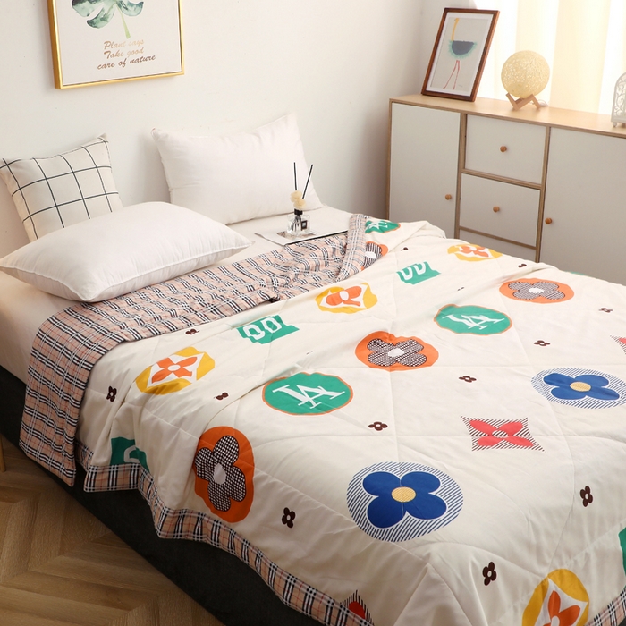 91家纺网 家纺一手货源 找家纺 贝兰仙奴 2025春夏新款全棉印花夏被夏凉被空调被 梦幻