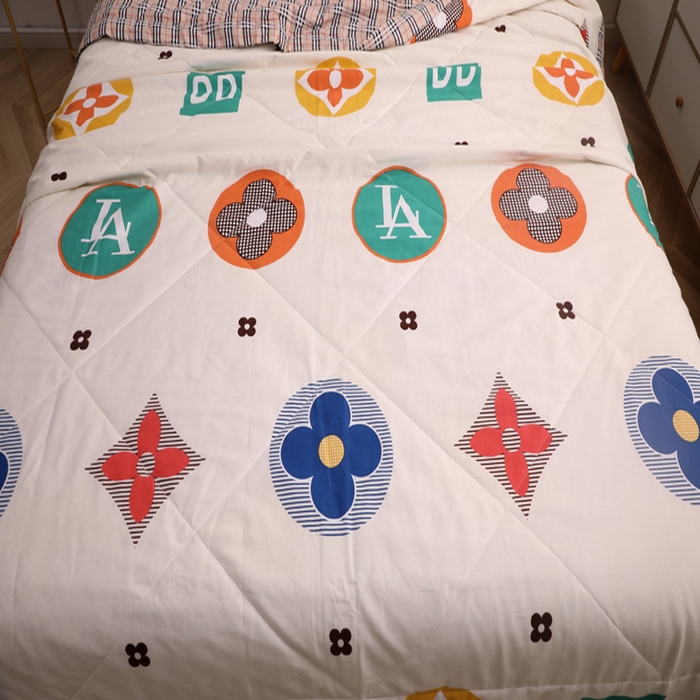 91家纺网 家纺一手货源 找家纺 贝兰仙奴 2025春夏新款全棉印花夏被夏凉被空调被 梦幻