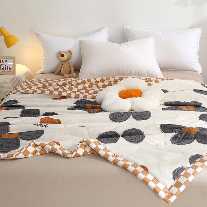 91家纺网 家纺一手货源 找家纺 贝兰仙奴 2025春夏新款全棉印花夏被夏凉被空调被 欧舒丹