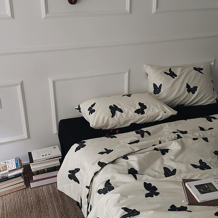 91家纺网 家纺一手货源 找家纺 （总）柚可家居 2025新款舒适凉感斜纹全棉蝶舞夏被