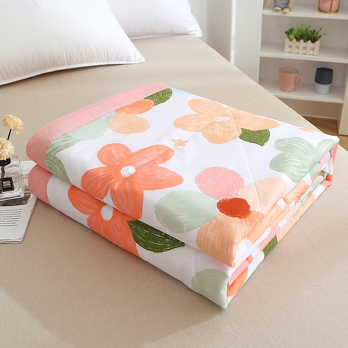 贝兰仙奴 2025春夏新款全棉印花夏被夏凉被空调被 七色花