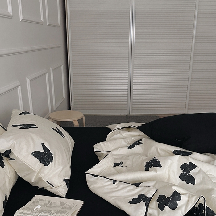 91家纺网 家纺一手货源 找家纺 （总）柚可家居 2025新款舒适凉感斜纹全棉蝶舞夏被