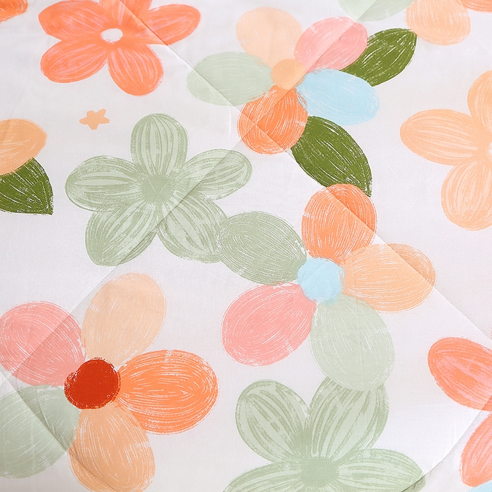 91家纺网 家纺一手货源 找家纺 贝兰仙奴 2025春夏新款全棉印花夏被夏凉被空调被 七色花