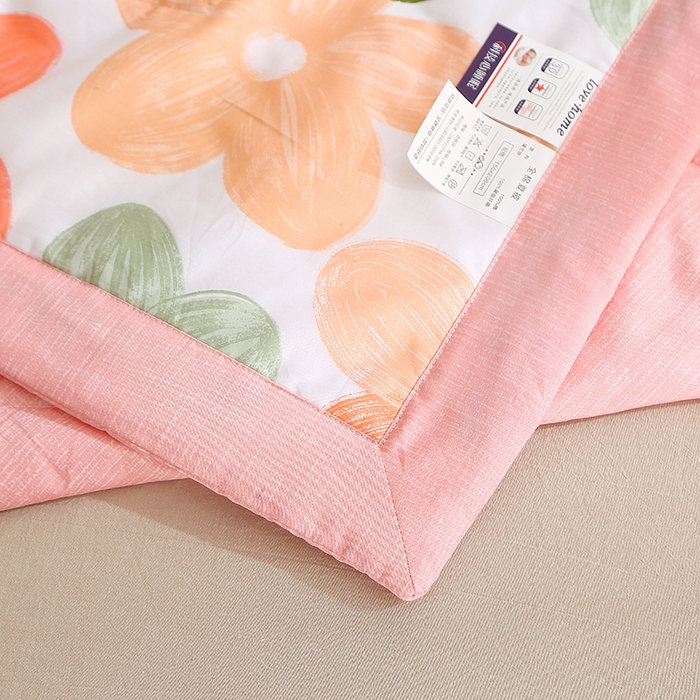 91家纺网 家纺一手货源 找家纺 贝兰仙奴 2025春夏新款全棉印花夏被夏凉被空调被 七色花