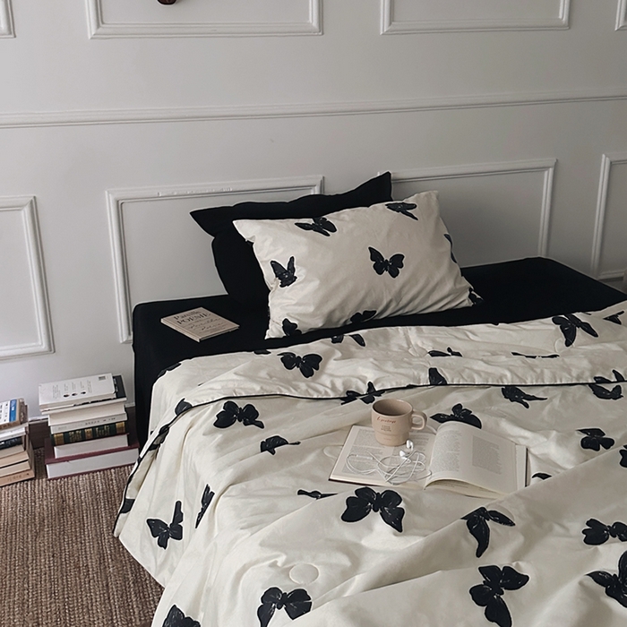 91家纺网 家纺一手货源 找家纺 （总）柚可家居 2025新款舒适凉感斜纹全棉蝶舞夏被